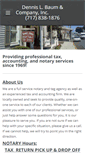 Mobile Screenshot of baumtaxandnotary.com